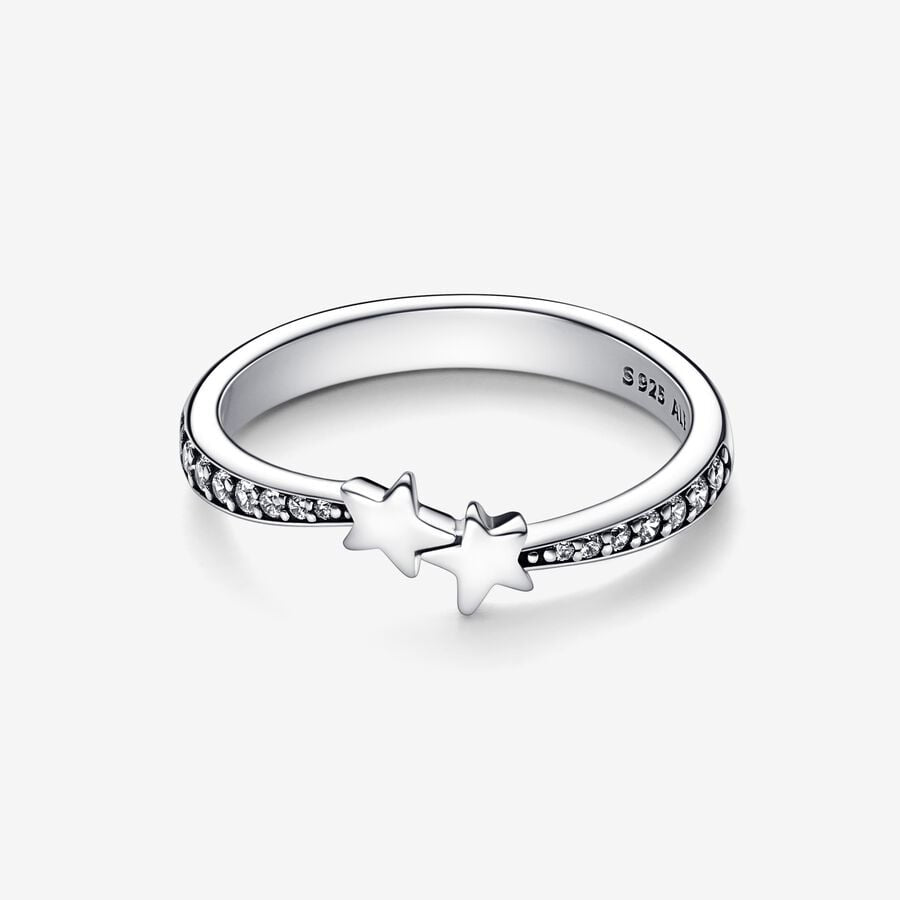 PAN Shooting Stars Sparkling Ring 192365C01 Simple 925 silver sterling silver starry night skies