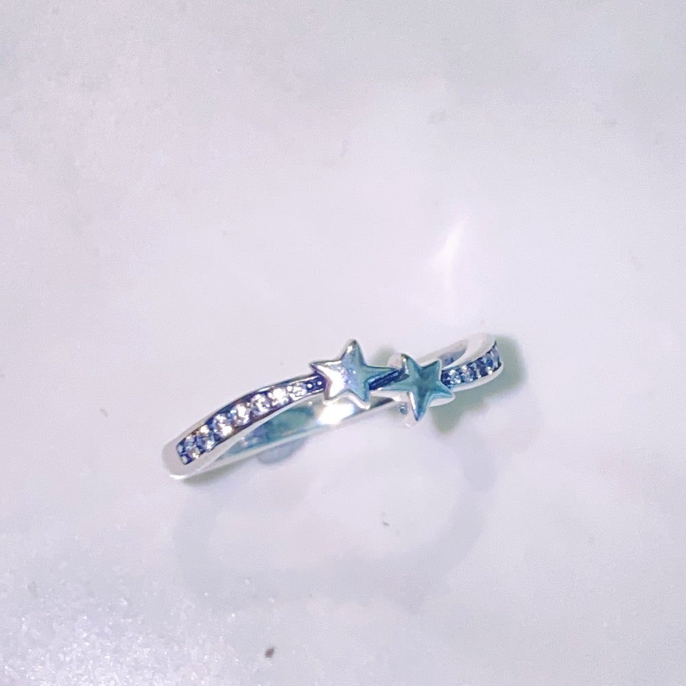 PAN Shooting Stars Sparkling Ring 192365C01 Simple 925 silver sterling silver starry night skies