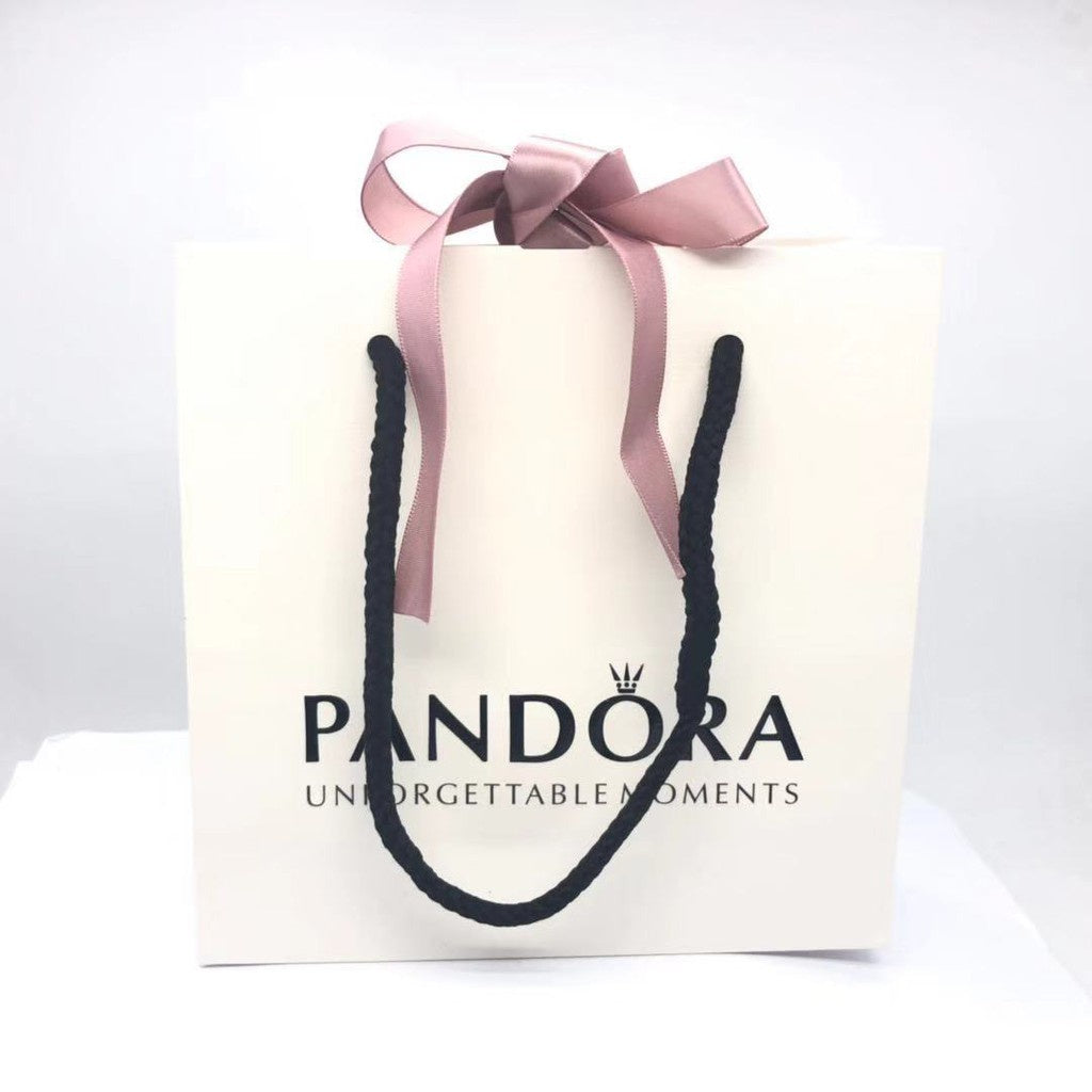 pan earrings gift box and pan paper bag bracelet box silver Polishing cloth necklace ring gift box