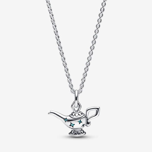 PAN Aladdin Magic Lamp Pendant Collier Necklace 925 silver pendant magic  Luck fairy 392347C01