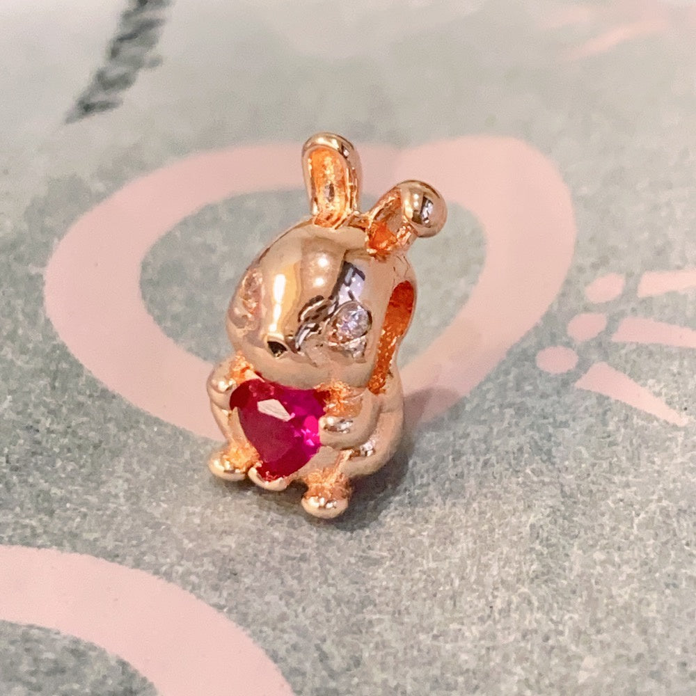 【Moments】PAN Chinese Year of The Rabbit Charm 782471C01 rose gold Cartoon animal luck pendant