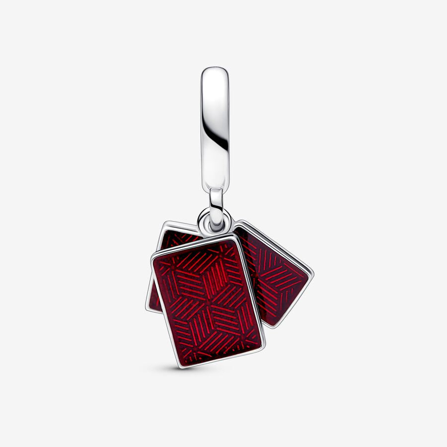 【Moments】PAN Mahjong Triple Dangle Charm 792523C01 925 Silver New Year Red lucky pendant