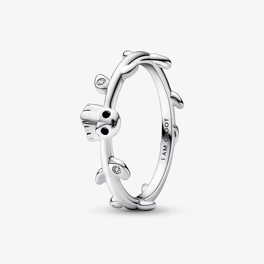 PAN Marvel Guardians of the Galaxy Groot Leaf Ring 925 Sterling silver comics cartoon hero ring