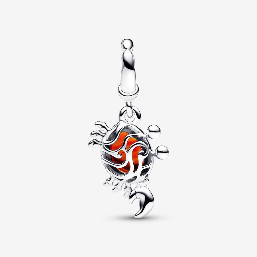 【Moments】The Little Mermaid Sebastian Crab Dangle Charm 792694C01 925Silver animal red ocean pendant