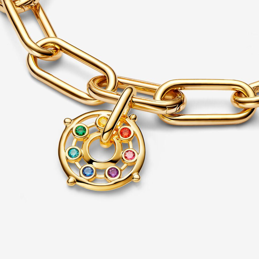 【ME】【ESSENCE】ME Chakra Medallion 762810C01 925 silver seven bright multicolor stones healthy pendant