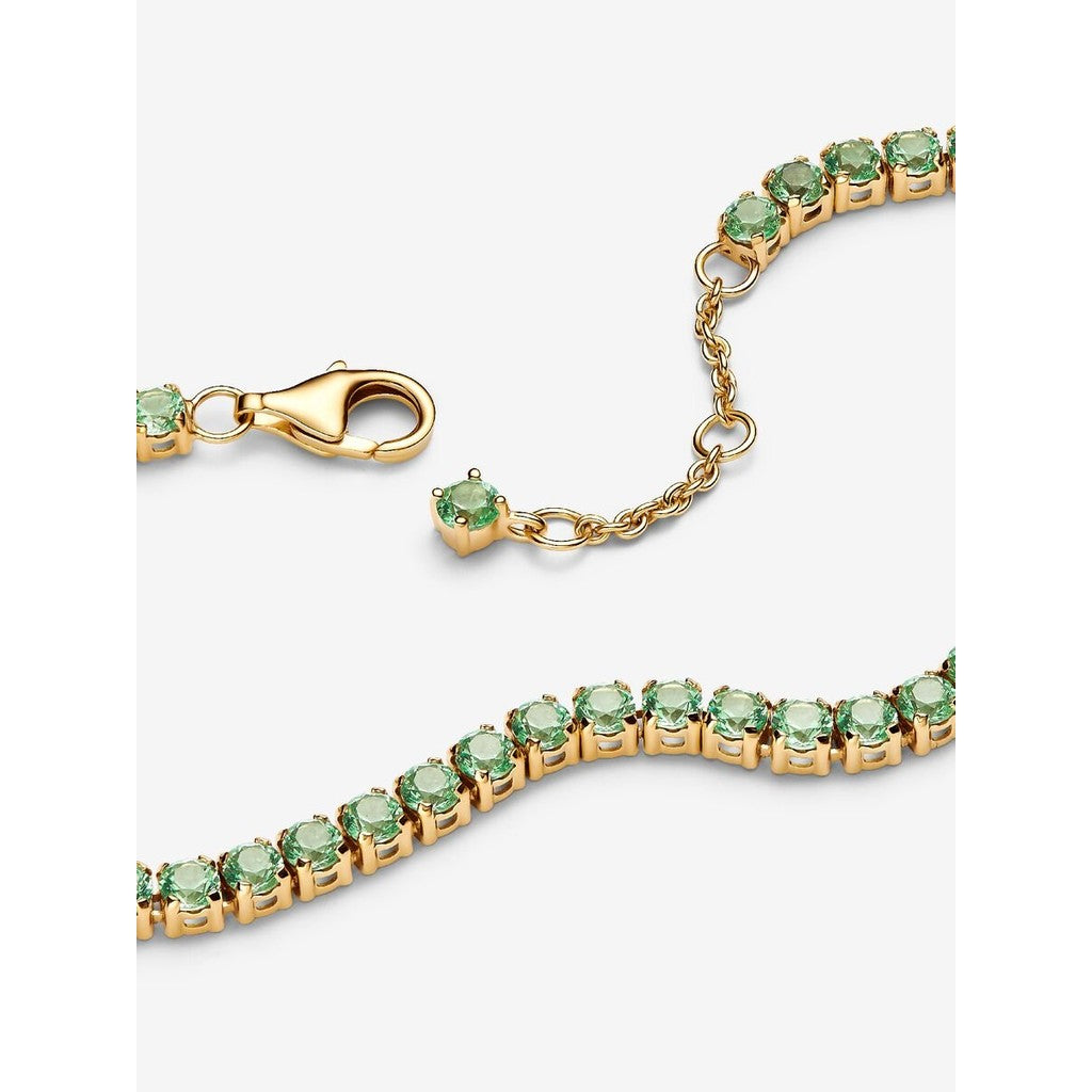 PAN Sparkling Tennis Bracelet Gold 561469C02 561469C03 561469C01 Yellow Green Classic bracelet
