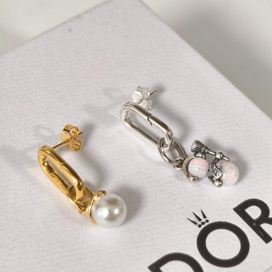 Pan Openable Stud Earrings 925 silver Sterling silver 293856C00 263856C00 Classic style DIY