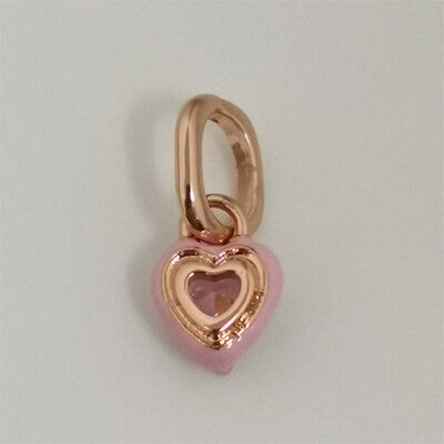 【ME/Moments】 Pan Heart Mini Dangle Charm Pink rose gold Gold yellow 763862C01 783042C01 pendant
