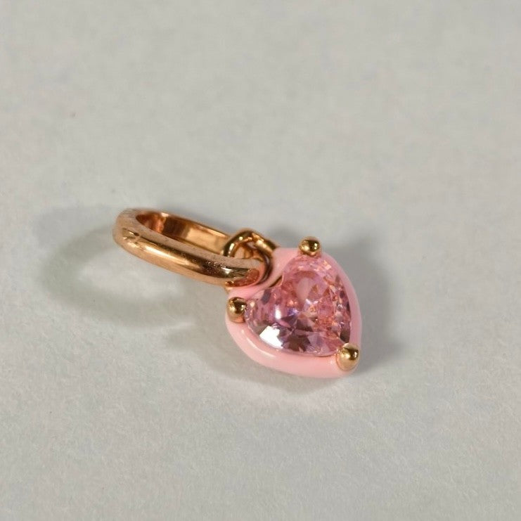 【ME/Moments】 Pan Heart Mini Dangle Charm Pink rose gold Gold yellow 763862C01 783042C01 pendant