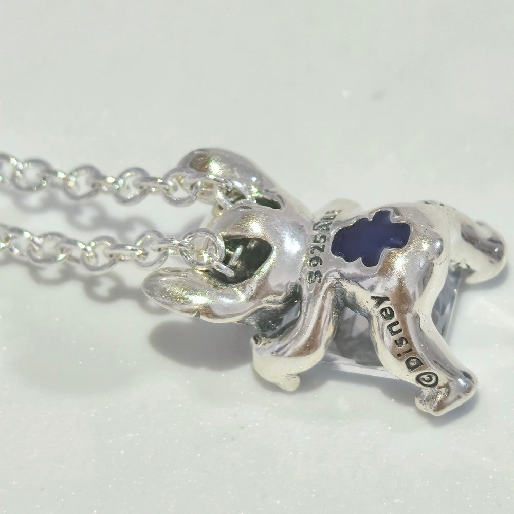 PAN Disney Stitch Collier Necklace 393743C01 crystal 925 silver for girl gift Cute cartoon