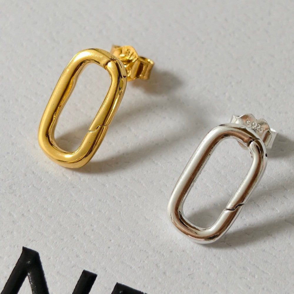 Pan Openable Stud Earrings 925 silver Sterling silver 293856C00 263856C00 Classic style DIY