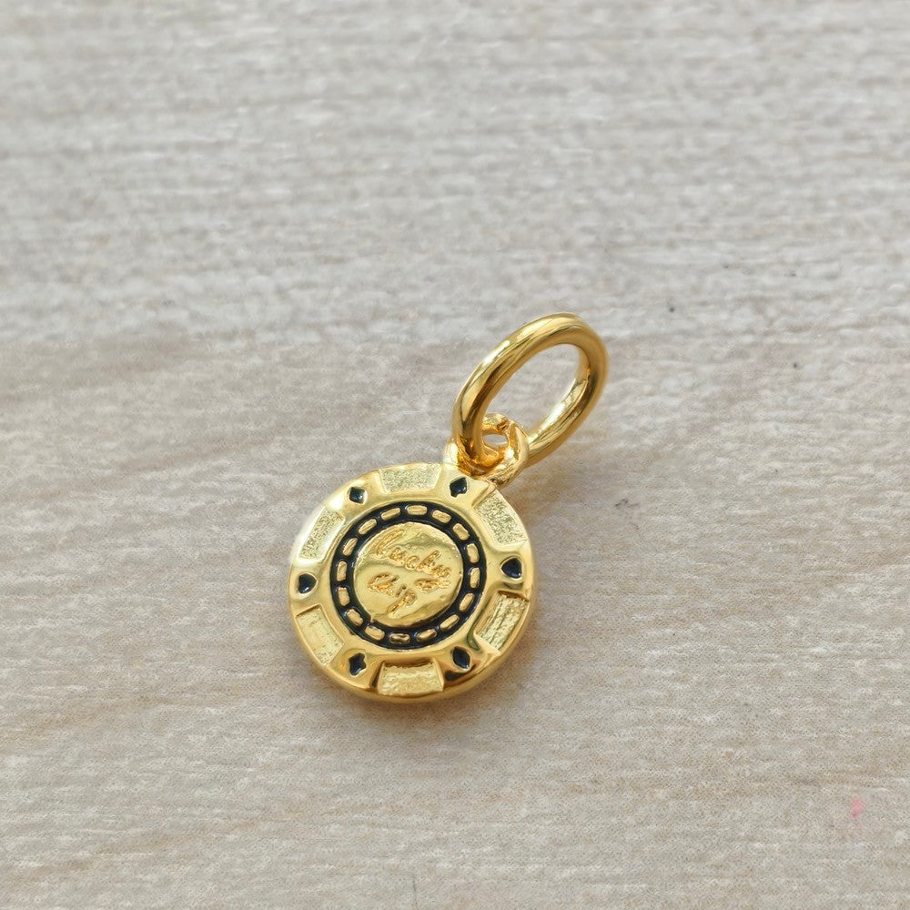 【ME｜Moments】PAN IGold Lucky Chip Dangle Charm  763920C01 Gold 925 silver 793922C01 pendant