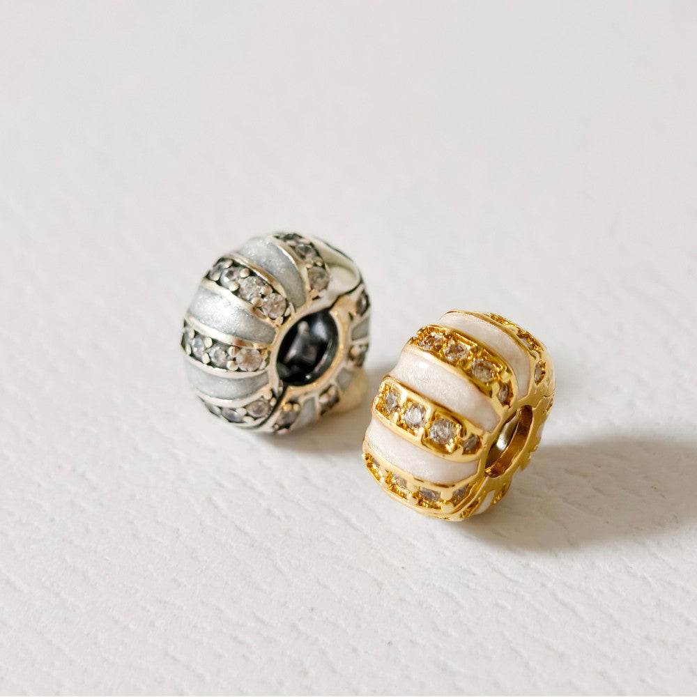 【Moments】PAN Stones & Enamel Clip Charm 925 silver 793785C01 Gold 763785C01
