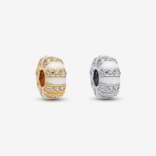 【Moments】PAN Stones & Enamel Clip Charm 925 silver 793785C01 Gold 763785C01