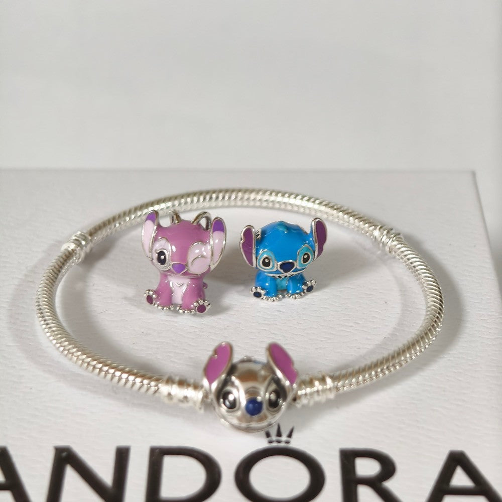 【Moments】Pan Disney Lilo & Stitch Angel Charm Stitch Charm Duo 793815C01 925 silver 793739C01