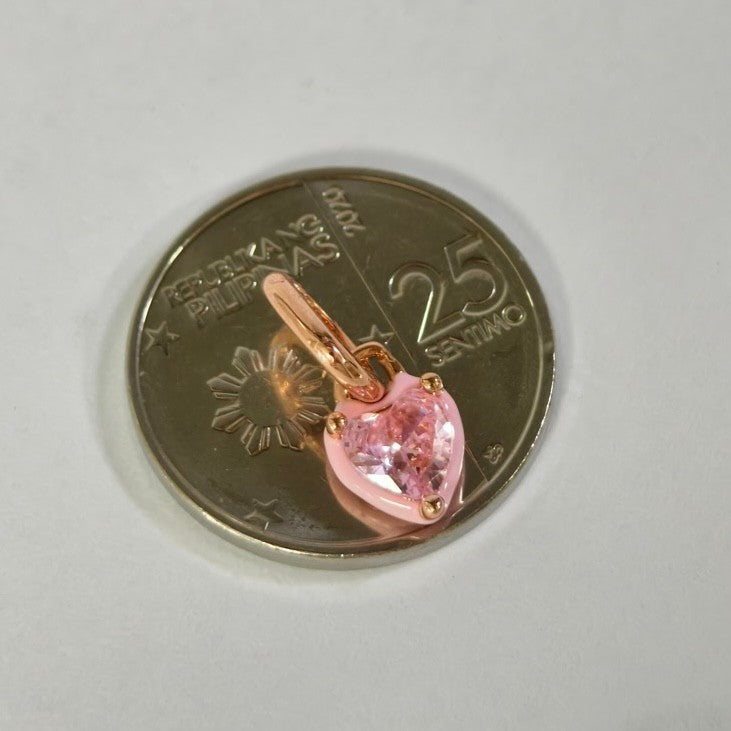 【ME/Moments】 Pan Heart Mini Dangle Charm Pink rose gold Gold yellow 763862C01 783042C01 pendant