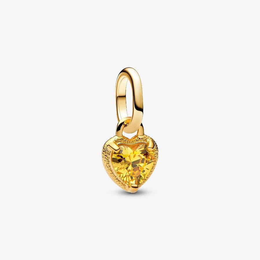 【ME/Moments】 Pan Heart Mini Dangle Charm Pink rose gold Gold yellow 763862C01 783042C01 pendant