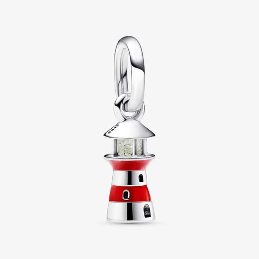 【Moments】PAN Glow-in-the-dark Lighthouse Dangle Char 792714C01 925 Silver pendant