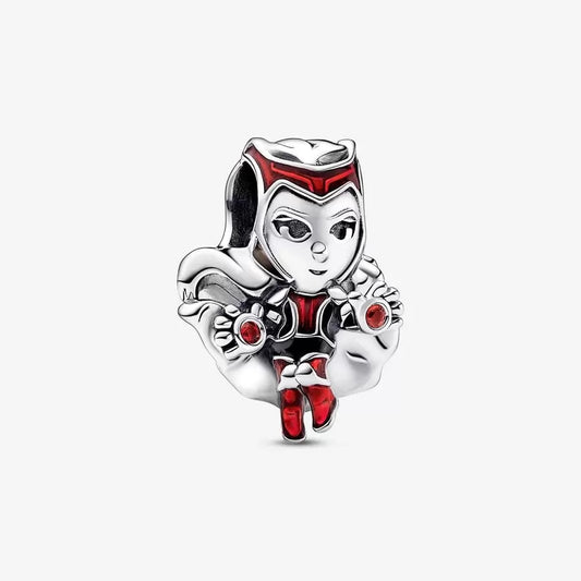 【Moments】Pan Marvel Scarlet Witch Charm 792763C01 925 silver superwoman red comic cartoon