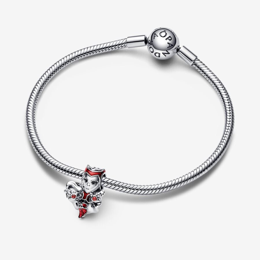 【Moments】Pan Marvel Scarlet Witch Charm 792763C01 925 silver superwoman red comic cartoon