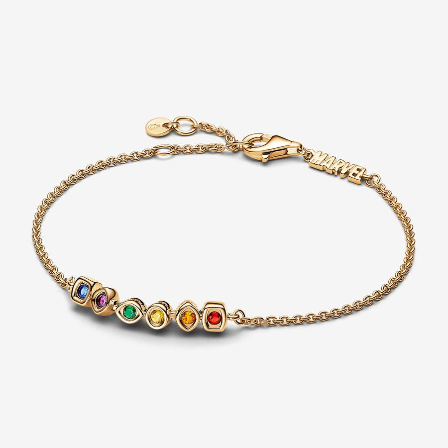 PAN Marvel The Avengers Infinity Stones Chain Bracelet 562960C01 Gold planet Cartoon