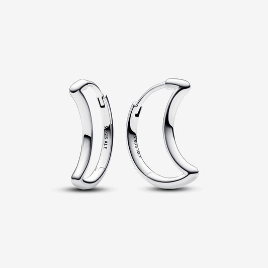 PAN Moon Hoop Earrings 292989C00 925 silver for women Sterling silver earrings