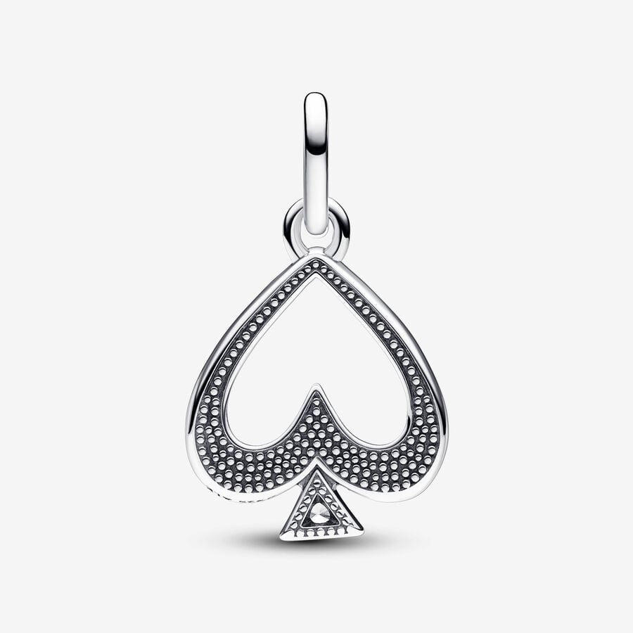 【Moments】 Pan ME Spade Medallion Charm 793078C01 Spades pendant 925 silver heart