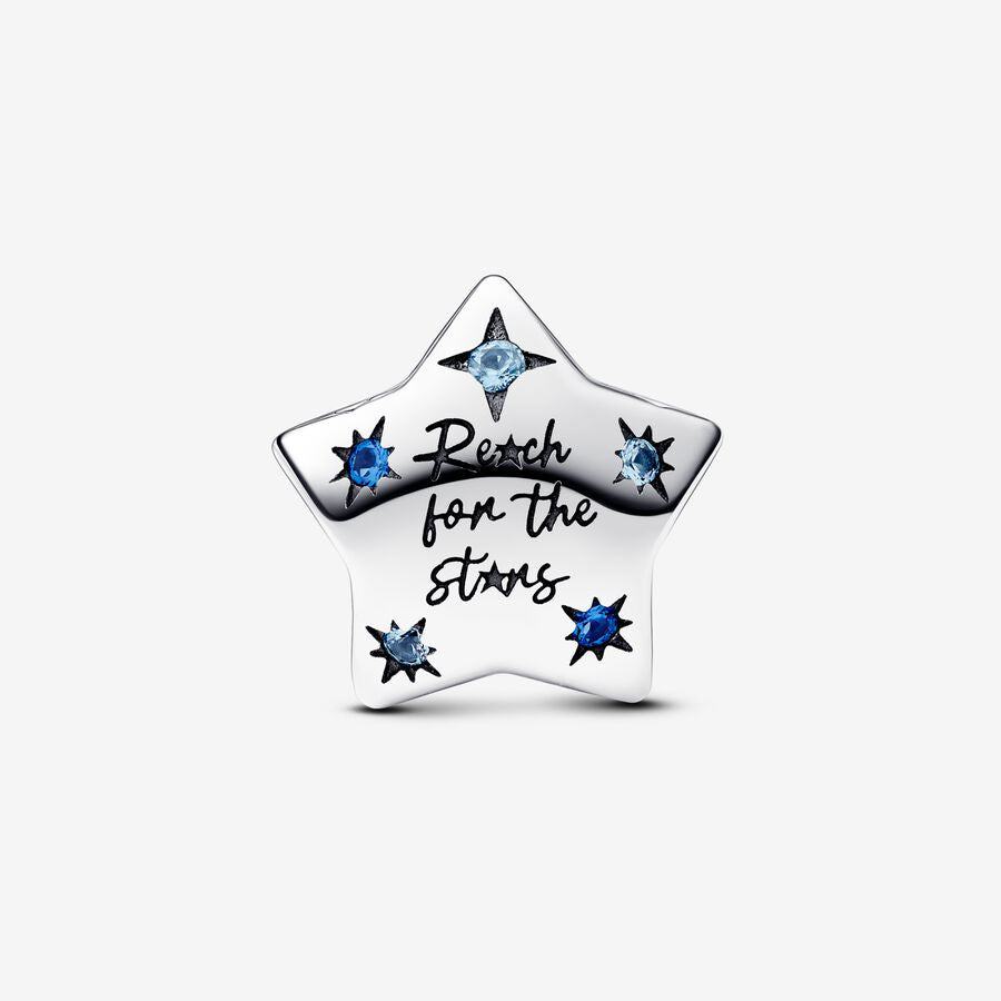 【Moments】Pan Bold Sparkling Star Charm 792974C01 925 silver Blue