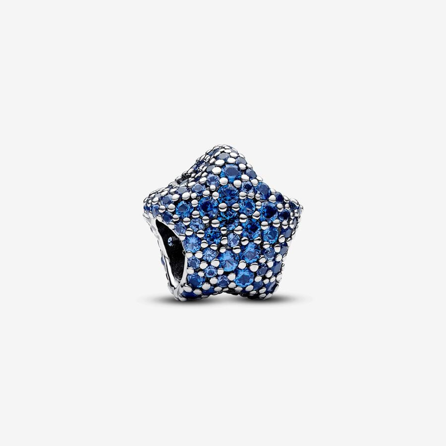 【Moments】Pan Bold Pavé Star Charm 793026C01 925 silver blue pandant sapphire Star