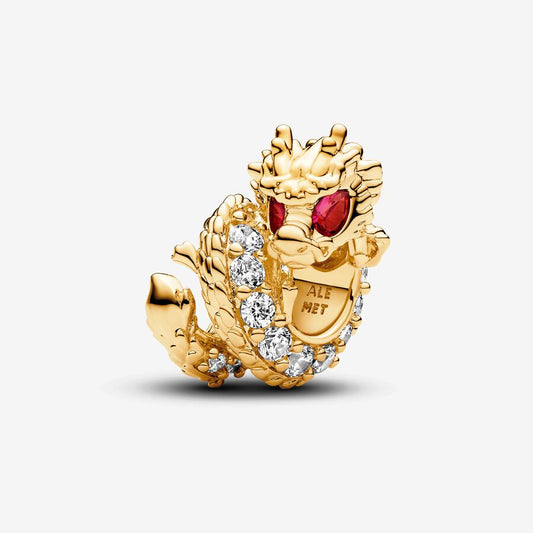 【Moments】Pan Chinese Year of the Dragon Charm 763069C01 GOLD cartoon animals