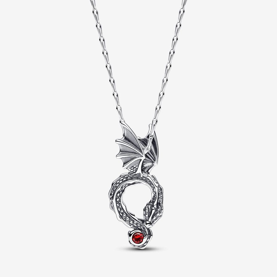 PAN Game of Thrones Dragon Pendant Necklace 392967C01 925 silver Sterling silver cartoon cool