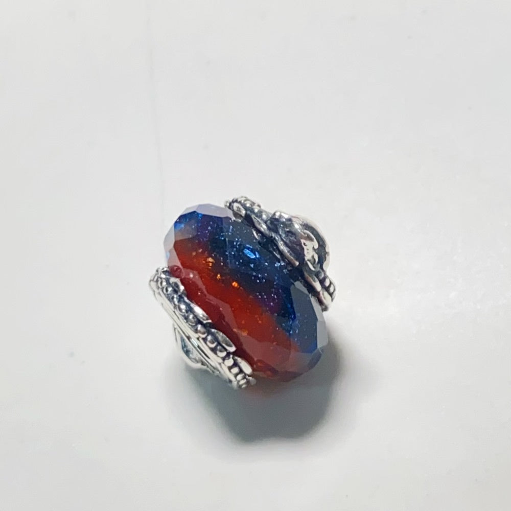 【Moments】Game of Thrones Ice & Fire Dragons Dual Murano Glass Charm 792966C00 Multicolour 925 silver