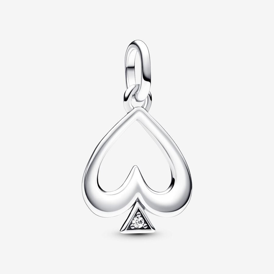 【Moments】 Pan ME Spade Medallion Charm 793078C01 Spades pendant 925 silver heart