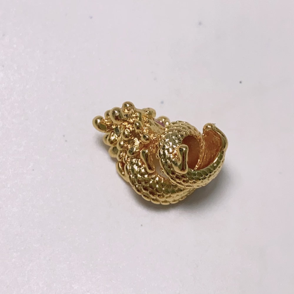 【Moments】Pan Chinese Year of the Dragon Charm 763069C01 GOLD cartoon animals