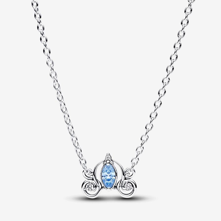 PAN Disny Cinderella's Carriage Collier Necklace  393057C01 blue princess carriage 925 silver