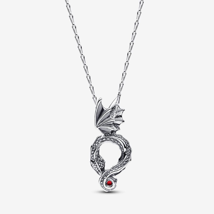 PAN Game of Thrones Dragon Pendant Necklace 392967C01 925 silver Sterling silver cartoon cool