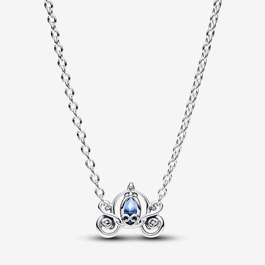 PAN Disny Cinderella's Carriage Collier Necklace  393057C01 blue princess carriage 925 silver