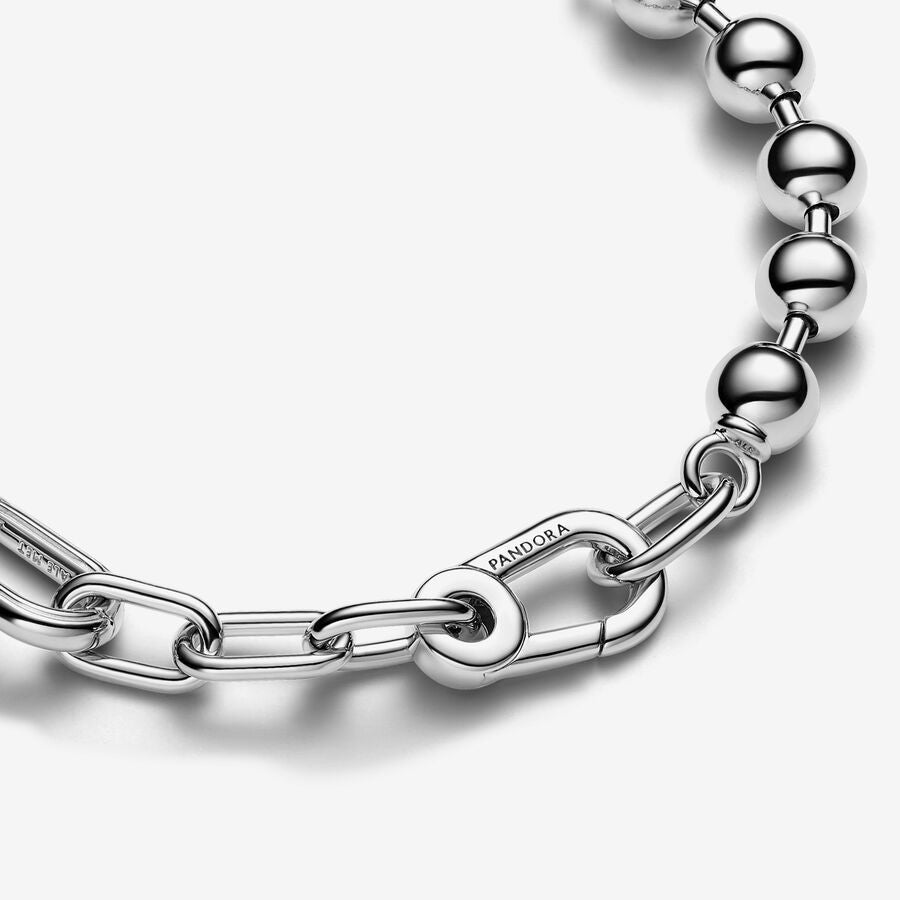 【ME】【ESSENCE】Pan ME Metal Bead & Link Chain Bracelet 592793C00 925 silver Sterling silver