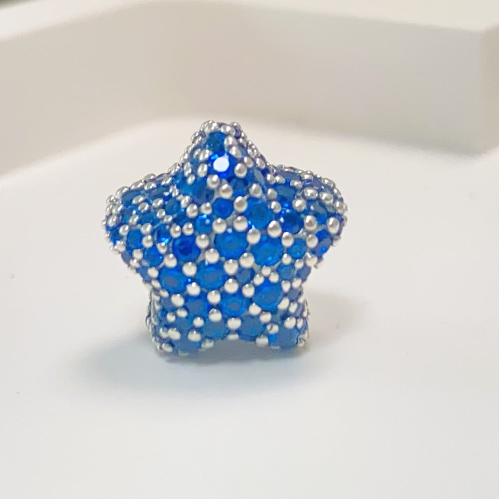 【Moments】Pan Bold Pavé Star Charm 793026C01 925 silver blue pandant sapphire Star