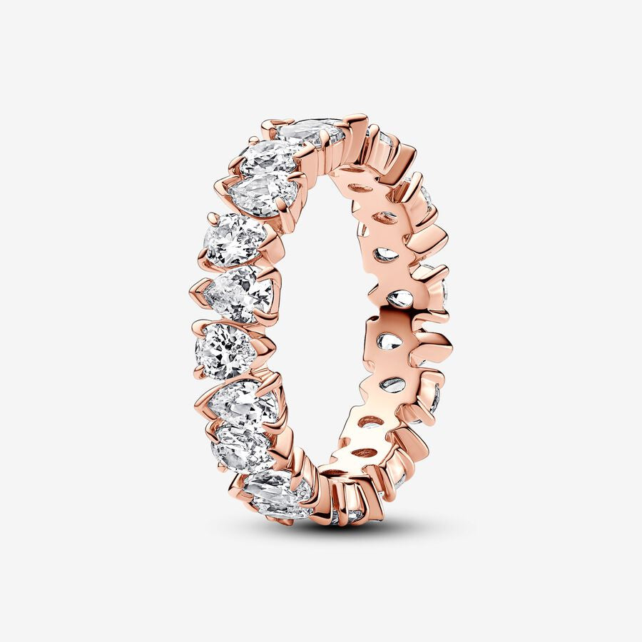 PAN Alternating Sparkling Band Ring  183021C01 rose gold diamond gold  women