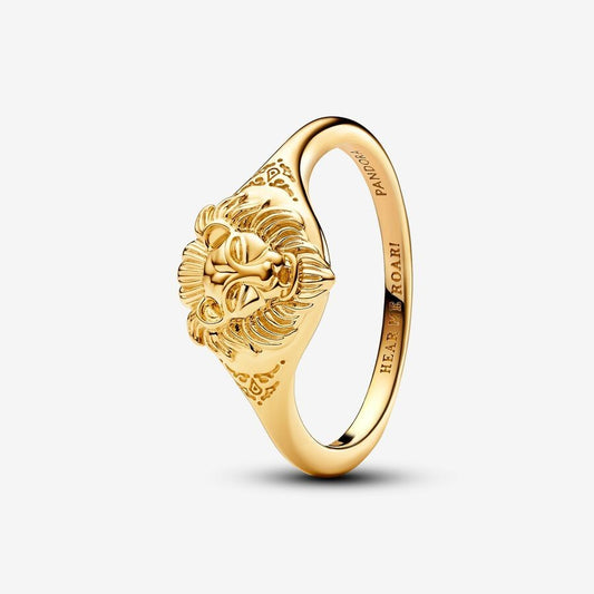 Pan Game of Thrones ''HEAR ME ROAR" Lannister Lion Ring gold 163139C00 gold big ring for men women