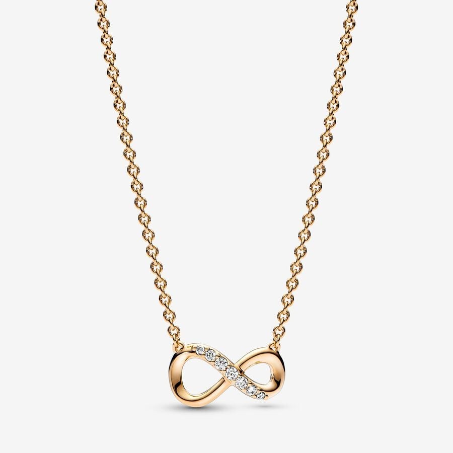 PAN Sparkling  Infinity Collier Gold Necklace 368821C01 gold Classic infinity symbol