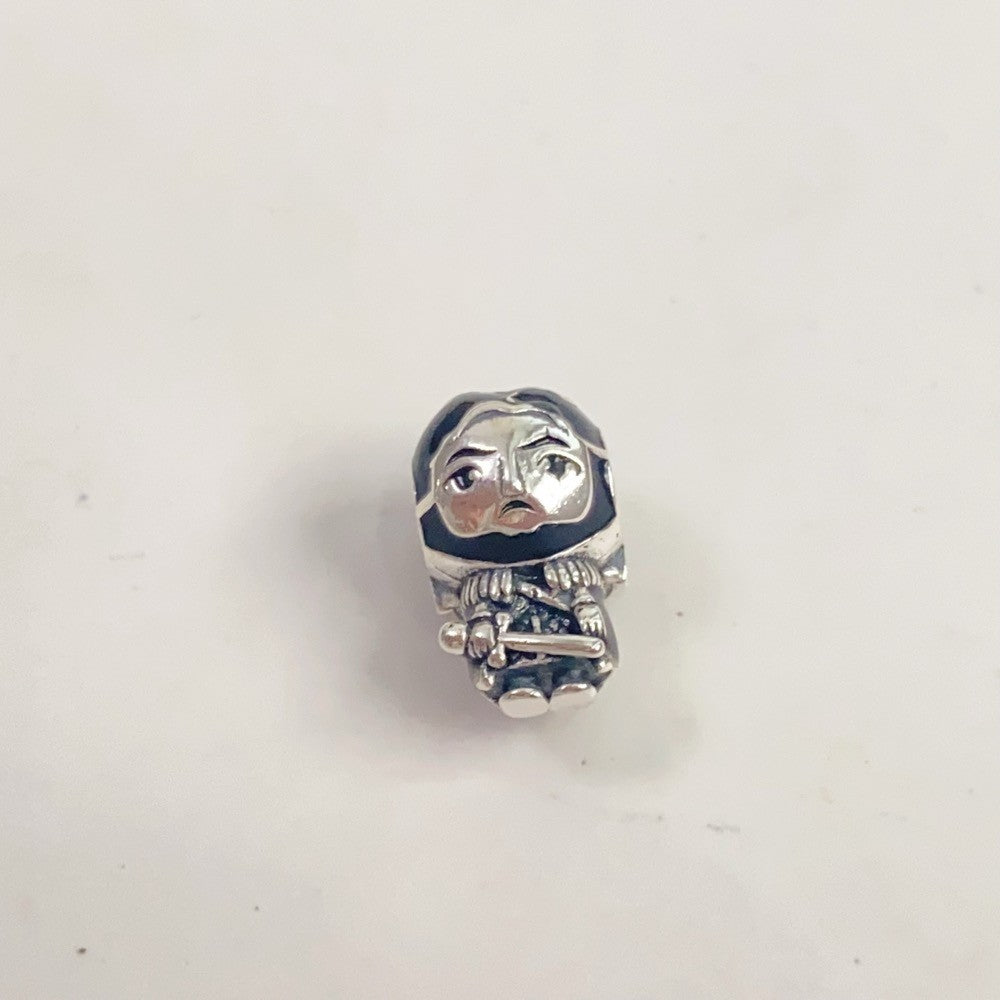 【Moments】PAN Game of Thrones Jon Snow Charm 793137C01 Sterling silver black movie cartoon