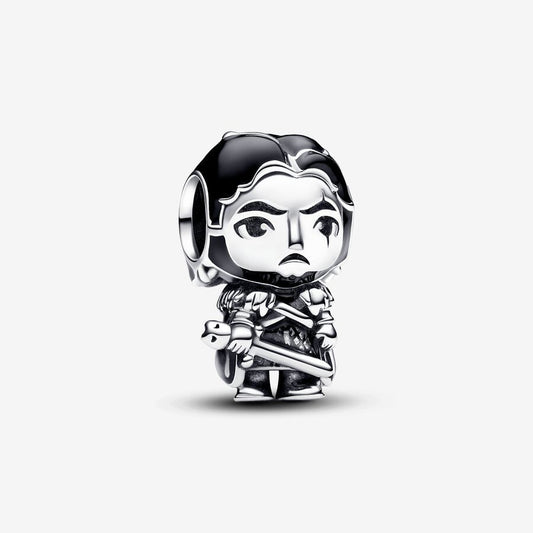 【Moments】PAN Game of Thrones Jon Snow Charm 793137C01 Sterling silver black movie cartoon