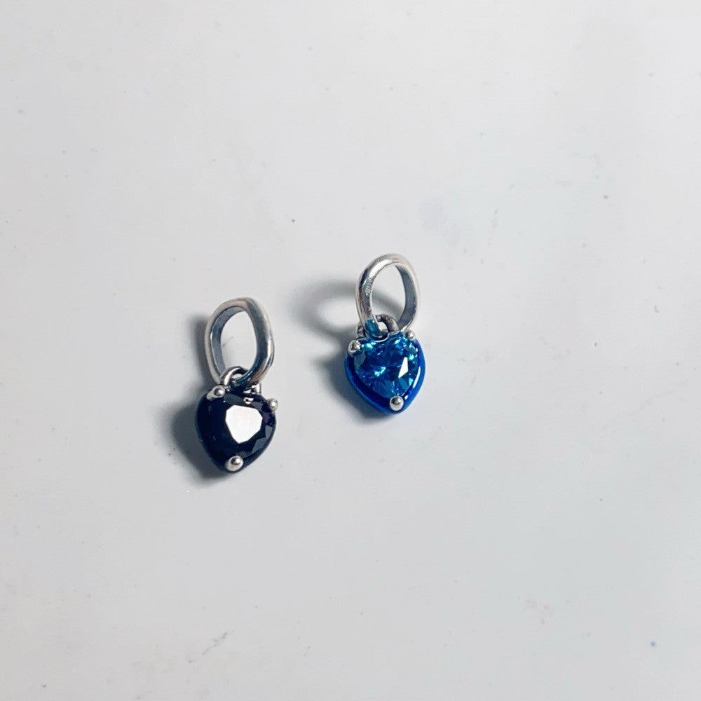 【ME】【Moments】Pan Blue/Black Chakra Heart Mini Dangle Charm 793042C02 793042C01 pendant