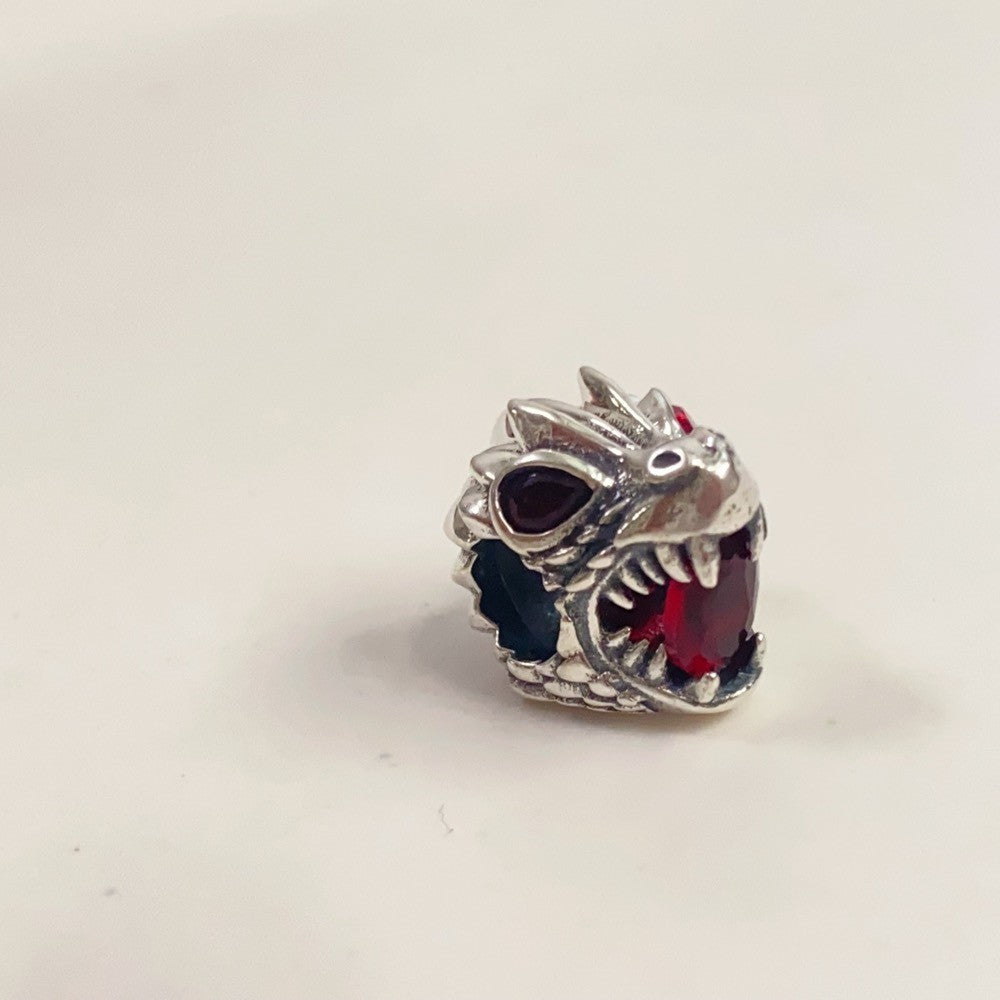 【Moments】PAN Game of Thrones Dragon Charm 793141C01 925 Sterling silver red crystal stone animal