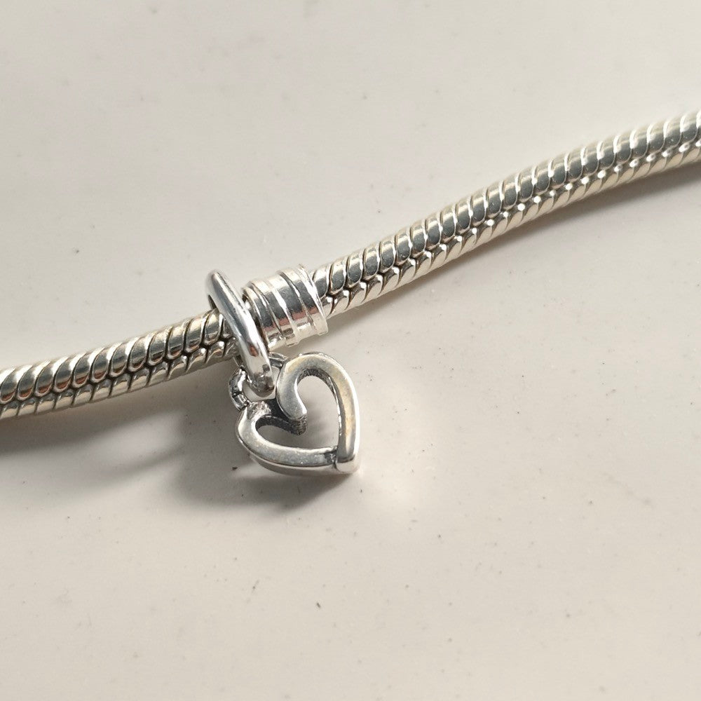 【ME】【Moments】Pan Freehand Heart Mini Dangle Charm 793048C00 925 silver Love pandant