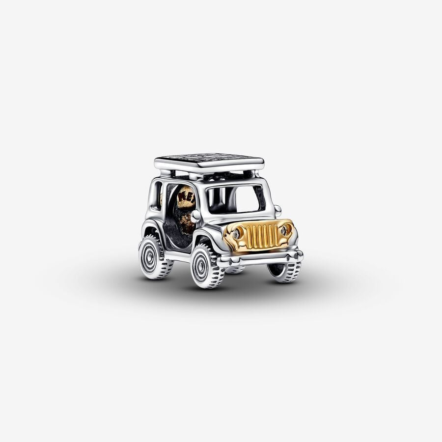 【Moments】 PAN Two-tone Adventure Car Charm 763330C01 pendant Gold 925 silver