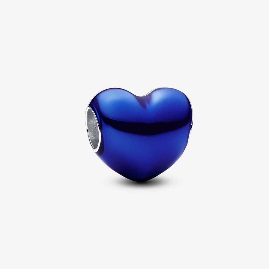【Moments】Pan Metallic Red Heart Charm purple  Sterling silver 925 silver 793337C06 pink black blue 793337C07 793337C01 793337C02 793337C03