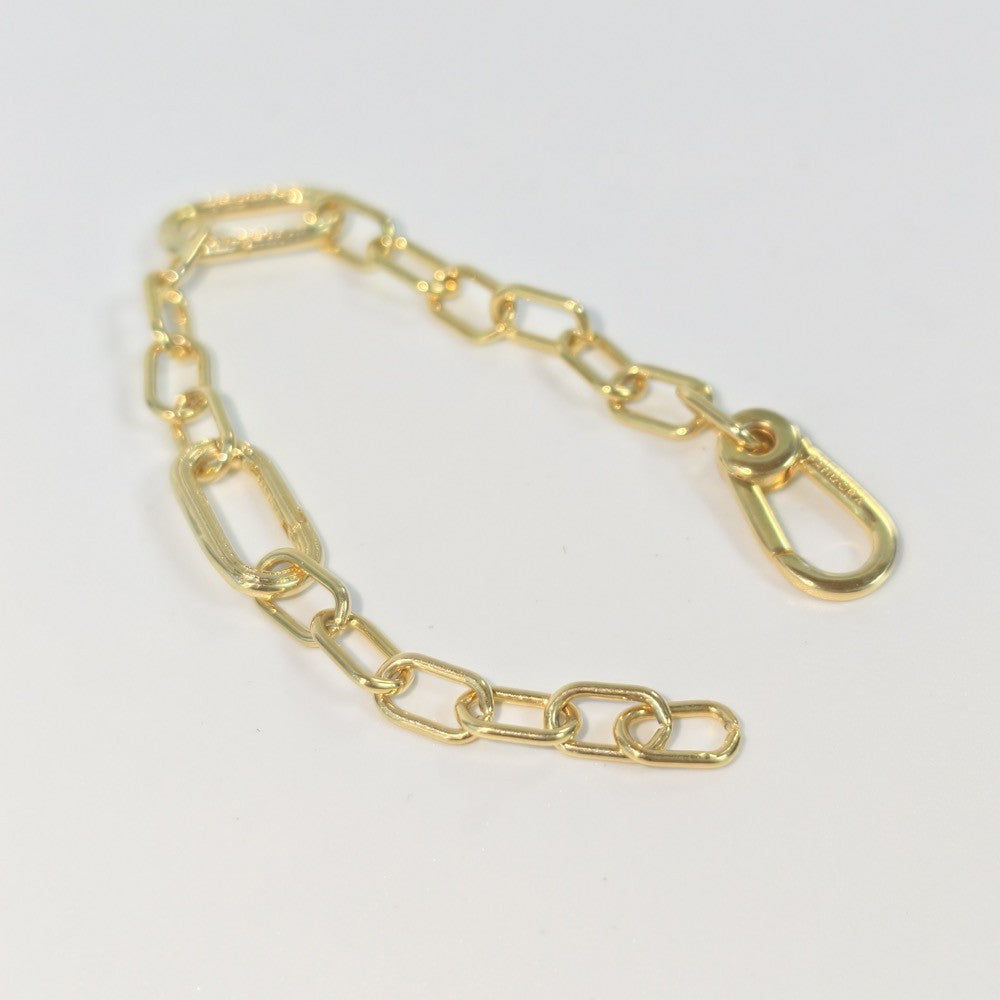 【ME】【ESSENCE】ME Silver Link Chain Bracelet  Small charm Compatible Gold rosegold 599662C00 589662C00 569662C00